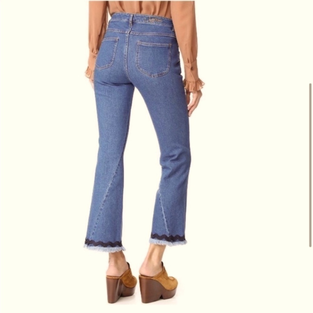 SEE by Chloe Flare Raw Hem with Rick Rack Hem Size Women’s 31 - Picture 10 of 10